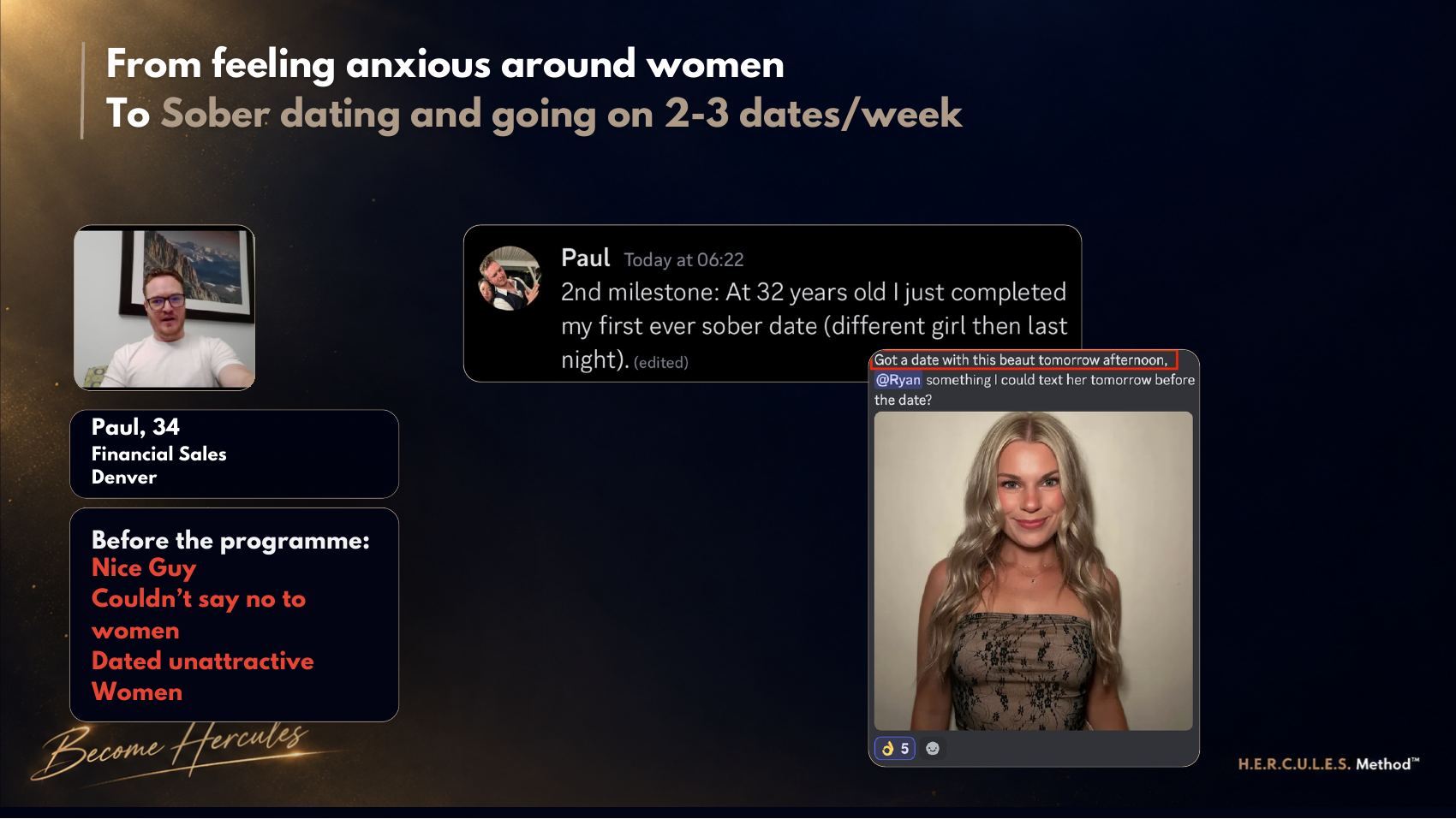 Client transformation story with real messages