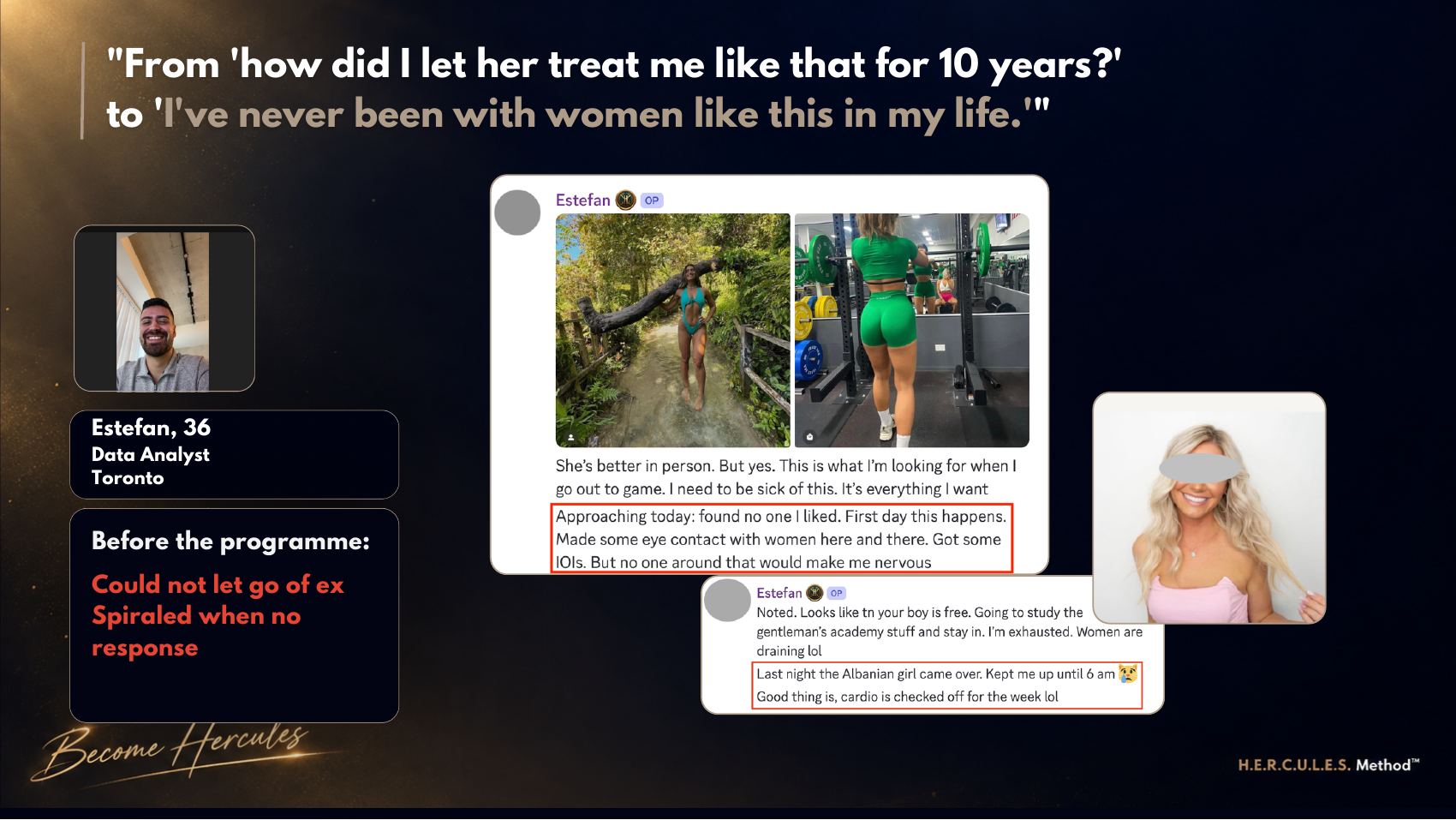 Client transformation story with real messages