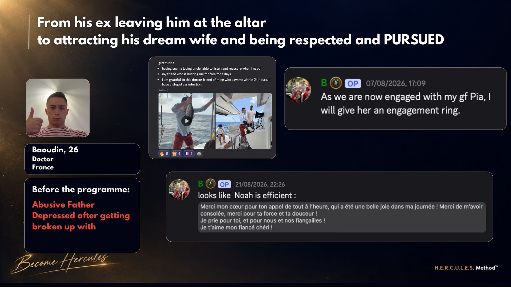 Client transformation story with real messages