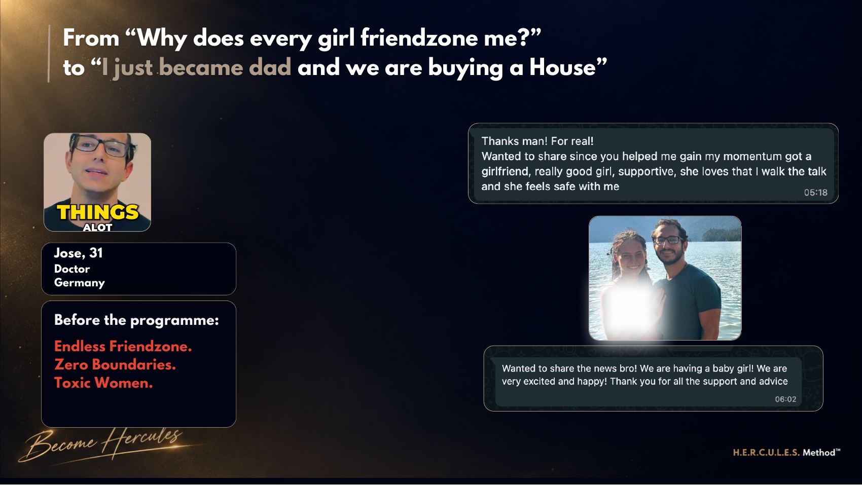 Client transformation story with real messages