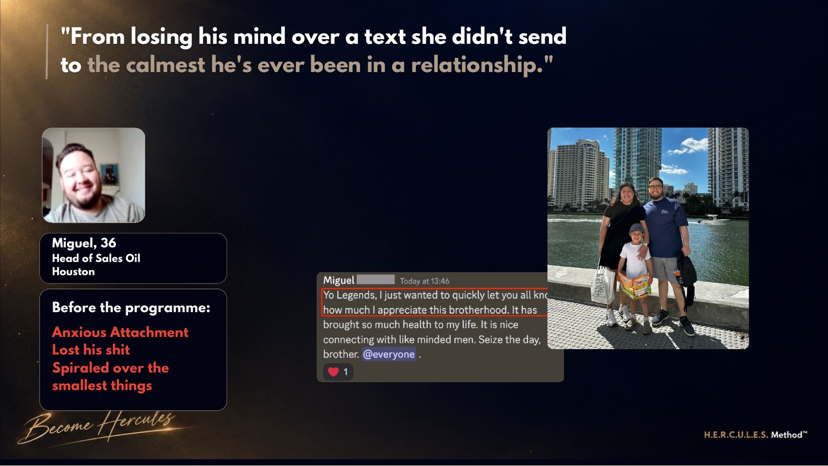 Client transformation story with real messages