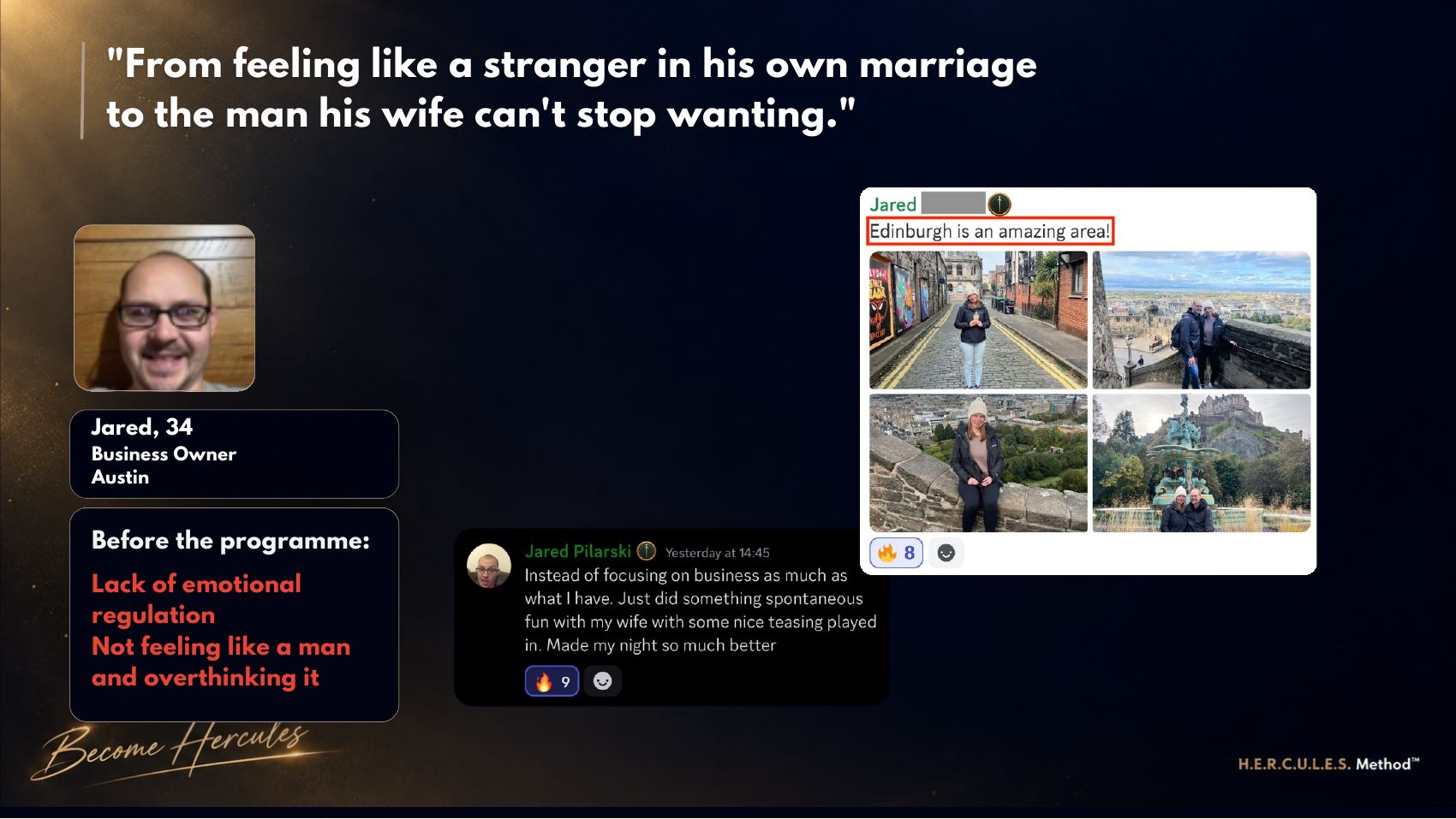 Client transformation story with real messages
