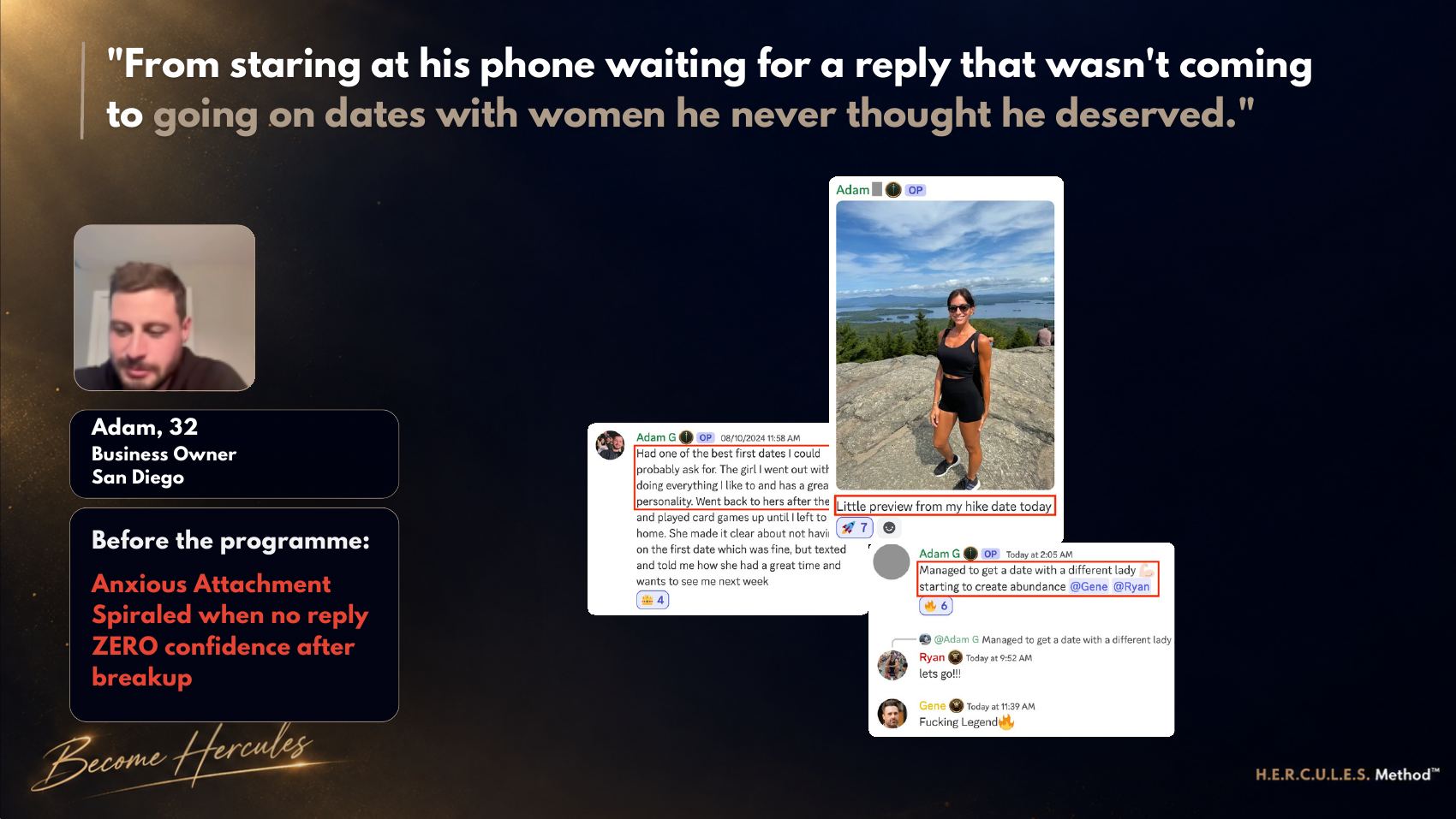 Client transformation story with real messages